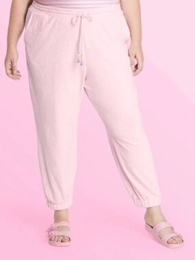 Stoney Clover Lane x Target Light Pink Terry Jogger Pants- 3X